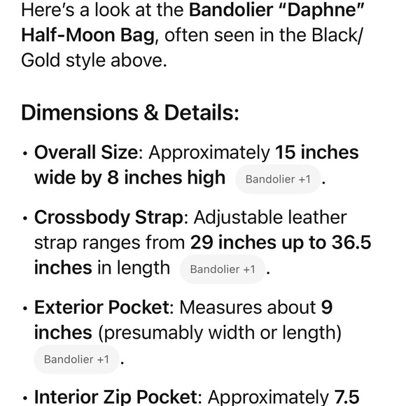 Bandolier Daphne Crossbody Bag - Picture 7 of 7